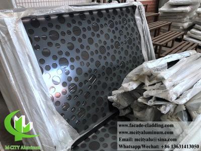 China China 3mm metal perforated aluminum panel powder coated aluminum solid panel for facade for sale