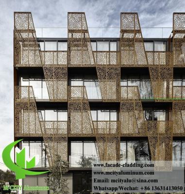 China External laser cut Perforated metal cladding aluminium facades for building architectural decoration for sale