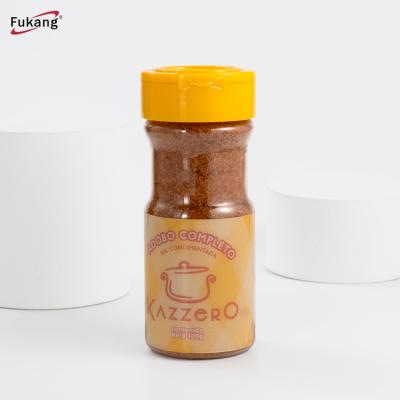 China 15g Plastic PET Spice Bottles For Salt Pepper Seasoning 100Ml Sustainable Dia45mm*H111mm for sale