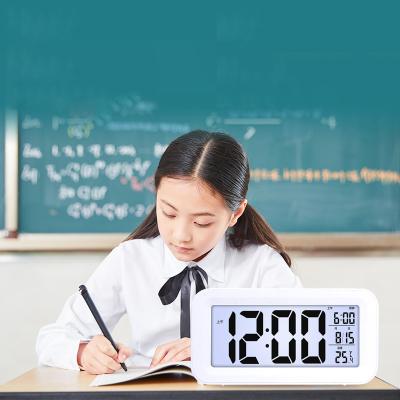 China Files Backlight Night Light Calendar Temperature LED Digital Electronic Alarm Clock for sale