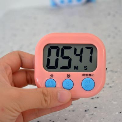 China Viable Hot Selling Plastic Digital LCD Display Small Kitchen Timer With Magnet for sale