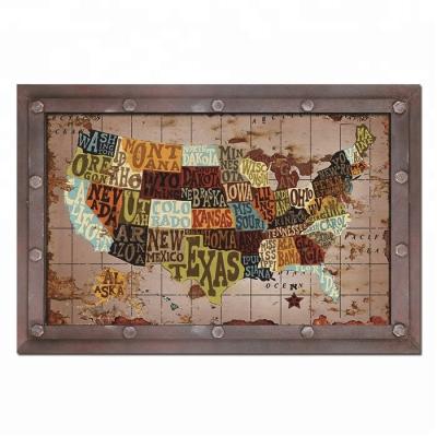 China MDF Wall MDF Wall Art Wood Frame Iron Metal Type Art for sale