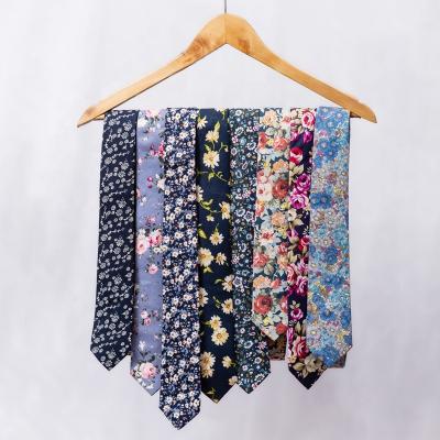 China Wholesale Quantity Casual Floral Cotton High Neck Ties Men's Neck Ties 01 For Men for sale
