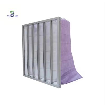 China 45% - 95% de eficiencia filtros de aire de bolsas con gran capacidad de retención de polvo en venta