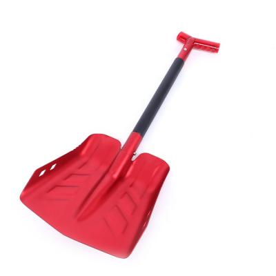 China Multifunctional Hot Selling Portable Oxidation Aluminum with Multifunctional Ice Scraper Shovel Snow Shovel for sale