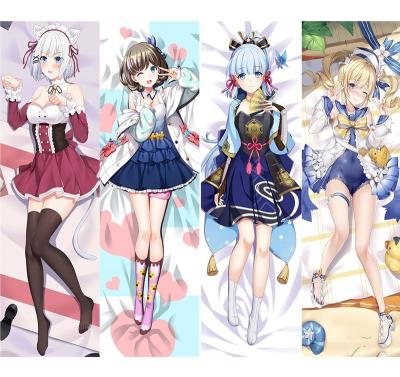 China Anti-Static Full-Length Throw Pillow Print Gift Set Hentai Anime Hugging Cute Hentai Dakimakura Almohada Anime Boho Satin Pillow Cover Woven for sale