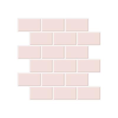 China 2022 Waterproof+Self-adhesive Oil-proof DIY Self-adhesive Decoration Peel and Stick Wall Tile Kitchen Subway Backsplash PU for sale