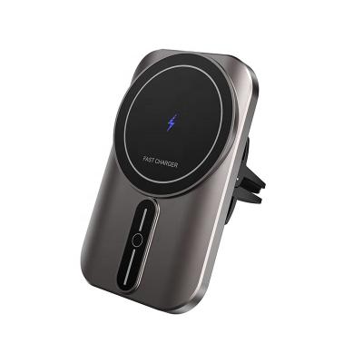 China Universal 15W Qi Wireless Car Mobile Charger Car Wireless Charger Phone Holder for sale