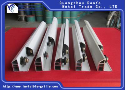 China Trilha invisível da janela de alumínio das grades, trilho de alumínio da trilha da anti oxidação à venda