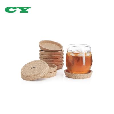 China Viable Protect Your Table From Liquid Ring Set Of 10 4 Inch Cork Coasters For Most Kind Of Cups for sale