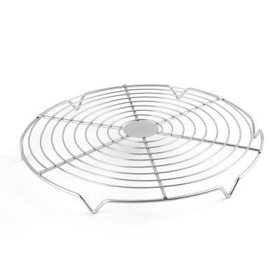 China Oven Kitchen Baking Tools Pizza Bread Barbecue Biscuit Biscuit Rack Steel Wire Rack Easily Cleaned Baking Cooling Rack for sale