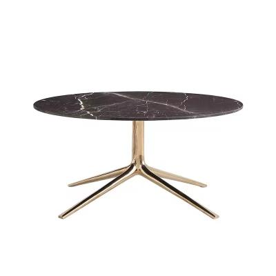 China Contemporary Stainless Steel Modern Marble Small Large Coffee Table Side Table for sale