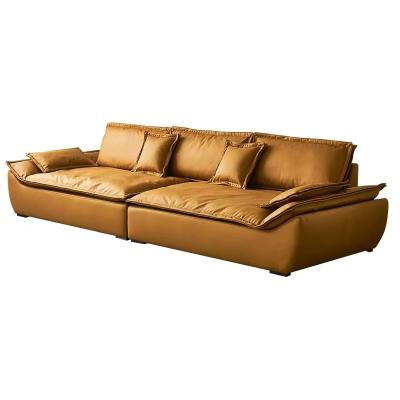 China Other Minimalist hotel lobby furniture fabric boat sofa home furniture living room leather sofa set for sale