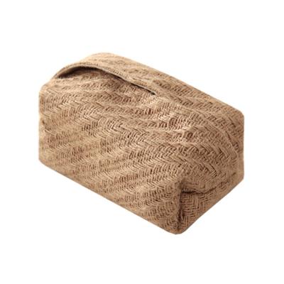 China Vintage Japanese Cotton And Linen Tissue Case Napkin Holder For Living Room Table Cloth Boxes Container Paper Dispenser Holder for sale