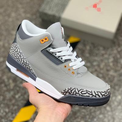 China Cushioning Newest 2022 Brand New Upper Air 3 Retro Gray Aj Fresh 3 Basketball Shoes For Mens Womens Running Sneakers Shape Sports Running Shoes for sale
