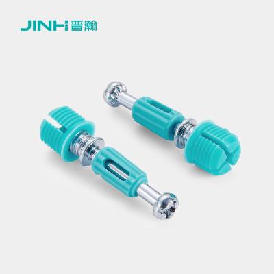 China 40mm Steel Minifix Connecting Bolts With Dowel For Furniture Cabinet Connectoin for sale