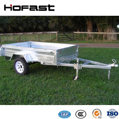 China Car Trailer 7*4FT Bolted Box Poultry Transport Truck Trailer for sale