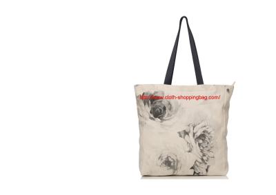 China La insignia del ODM imprimió el bolso de compras ligero durable del paño para las compras diarias en venta