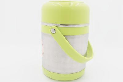 China 1.5L Outdoor used take away food container with plastic handle stainless steel portable food warmer for sale