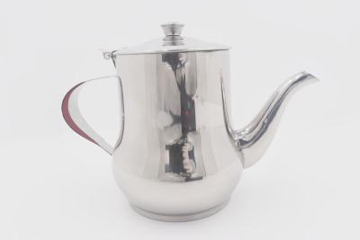 China 24oz Kitchen supplies steel arab tea kettle silver anti side Leakage oiler for sale