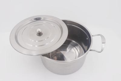 China 8pcs Countertop dining steel rivets milk pot flame free cooking pot with lid for sale