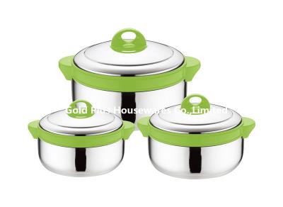 China 6pcs Energy-saving bakelite handle food stainless steel cooking pot kitchen food warmer pot for customized for sale