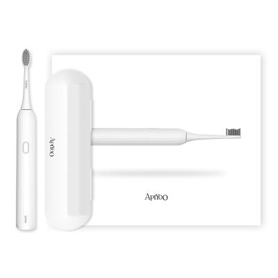 China 2021 New Design Portable Electric Electronic Toothbrush Sonic Toothbrush 1500mAh Rechargeable Adult Travel Case for sale