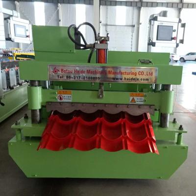 China Building Material Stores High Speed Glazed Roof Panel Step Tile Roll Forming Machine Price for sale