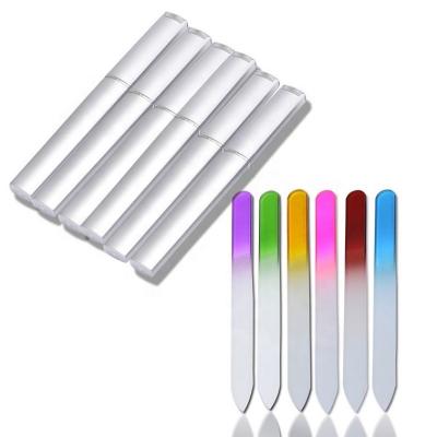 China Luxury Double Sided Portable Nano Toenail Folder OEM Tape Manicure Nano Glass Polishing Glass Nail File Frosting Tool Crystal Rub for sale