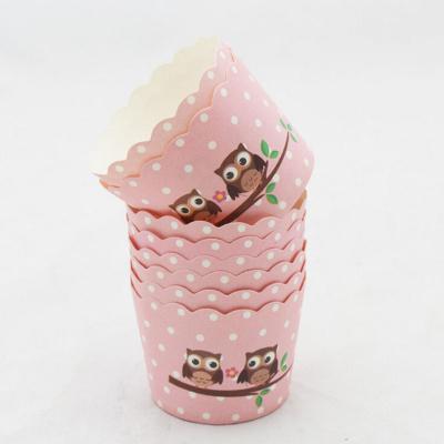 China 100% Food Grade Material Degradable PE Coated Disposable Cakes Cup Liners Paper Baking Cases For Wedding Decoration for sale