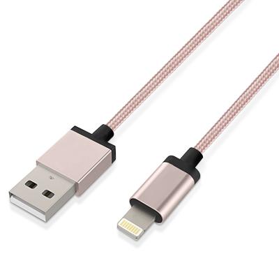 China Mobile Phone MFi Cable C48 Chip For iPhone , USB To 8 PIN Braided Cable Aluminum Housing MFi Manufacturer BSCI for sale
