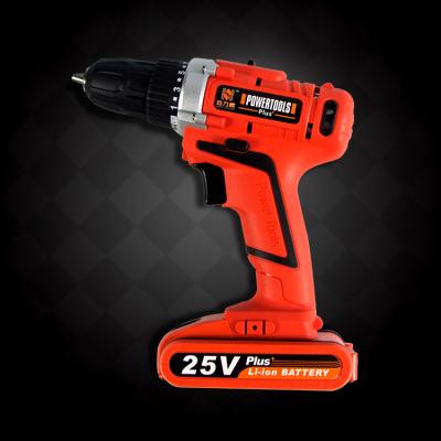 China Wood/Steel 25V Lithium-ion 2-Speed Electric Cordless Drill Assortment for sale