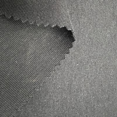 China Antistatic Textile Raw Materials 64%polyester32%rayon 5%spandex Rib Fabric For Clothing for sale