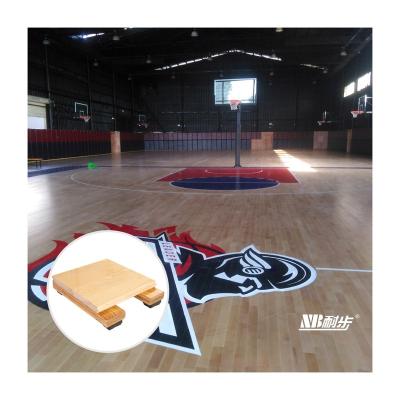 China Indoor Sports Court Flooring FIBA Fixed 95 Gloss Lacquered Sports Plywood Birch Flooring Volleyball Court Flooring for sale