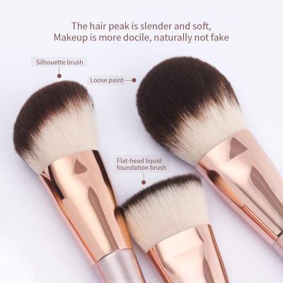 China Private Label 15pcs Vegan Black Makeup Brush Face Goat Hair Eye Lash Fan Custom Brush Natural Hair Metal Makeup Brush Maximum Workstation Concentration Values of 15 parts for sale