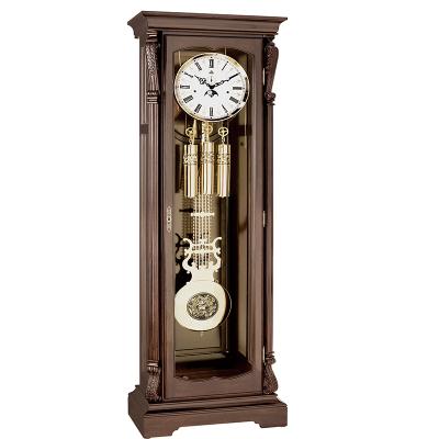 China First Generation Antique Classic Decorative Wooden Style Floor Clock With German Mechanical Movement for sale