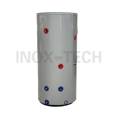 China Hotel Grey Household Food Grade Stainless Steel Heat Pump Tank For Heat Pump System Heat Pump Buffer Tank for sale