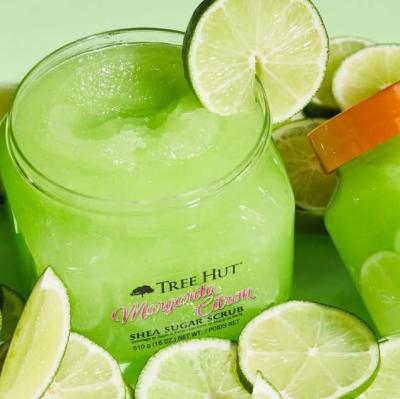 Chine Hypoallergénique Margarita Citron Shea Sucre Blanchissant Peignoir exfoliant ODM à vendre