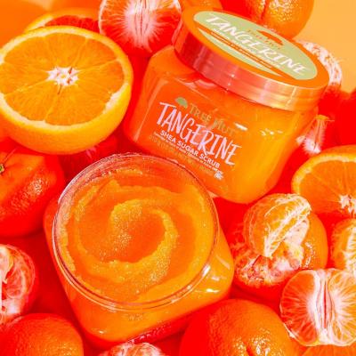 Chine Hôtel d'arbre sans parabène Tangerine Douche Escrubs corporels exfoliant pour blanchiment de la peau à vendre
