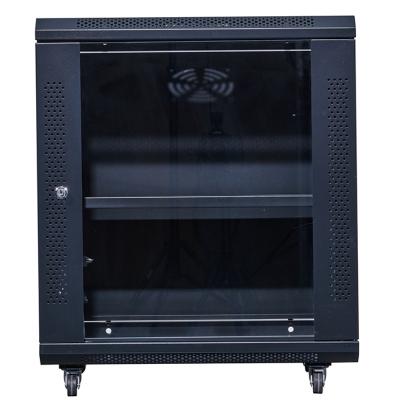 China Wall Mounted Cabinet Rack VA5412 cabinet ring network network server cabinet rack 12u room stock 19inch rack mount server case glass door for sale