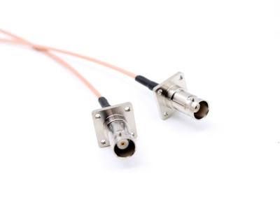 China Cable Assembly BNC Female Flange and SMB Female R/A with RG316 cable,length 700 mm for sale