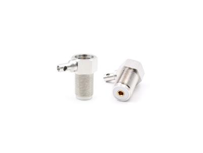 China UHF Female Bulkhead Right angel Connector for RG58 for sale