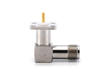 China RP TNC female right angle 4 holes flange RF Connector for sale