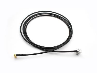 China Coaxial Cable Assembly N Male Right Anlge and RPSMA Female Right Angle with RG195 cable, length 3 meter for sale