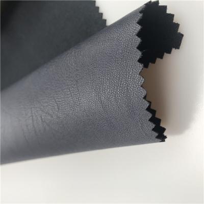 China Waterproof gaiters use 4 way stretch 100% polyester faux PU synthetic leather fabric for sale