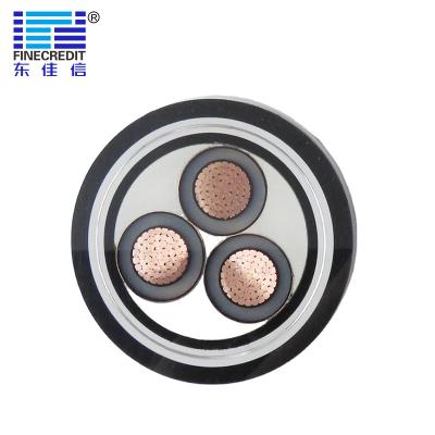 Chine Le noyau moyen XLPE d'en cuivre de cable électrique de tension de YJV22 8.7/15KV a isolé à vendre