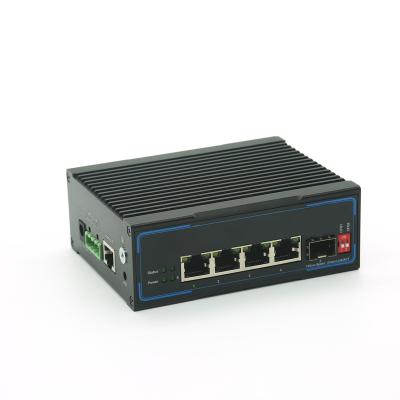 China LACP Managed industrial switches Layer 2 Industrial switch 4 * 10/100/1000Base-T Ethernet Ports, Supporting POE 2 * 1000BASE-X SFP for sale