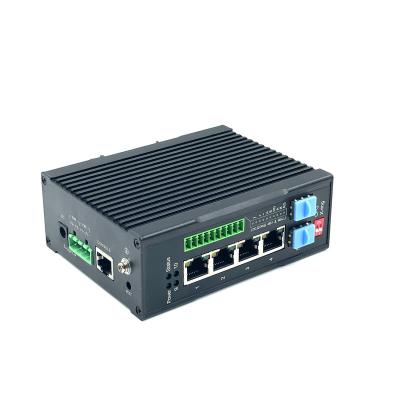 China LACP Managed industrial switches Layer 2 4 * 10/100/1000Base-T Ethernet Ports 2*RS485 /2*RS232 1*DIN 1*DOUT 2*1000BASE-X SFP for sale