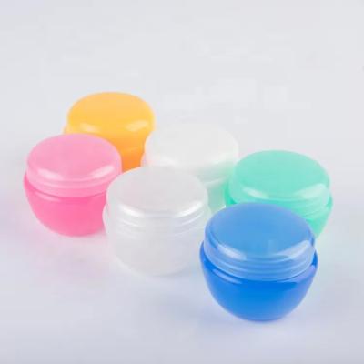 China Luxury Colourful 20g PP Face Cream Jar Plastic Cosmetic Jars for sale