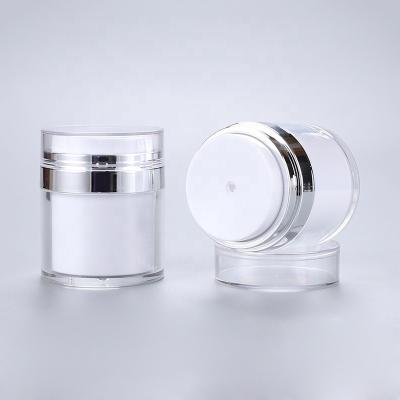 China Double Way Airless Pump Jar 50g Refillable Airless Bottle for sale